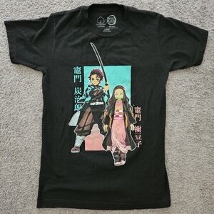 ⭐️4/$10-Black Anime Graphic T-Shirt - Demon Slayer